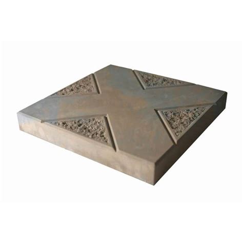 Insignia Browncharcoal Blend Concrete Patio Stone Common 16 In X 16