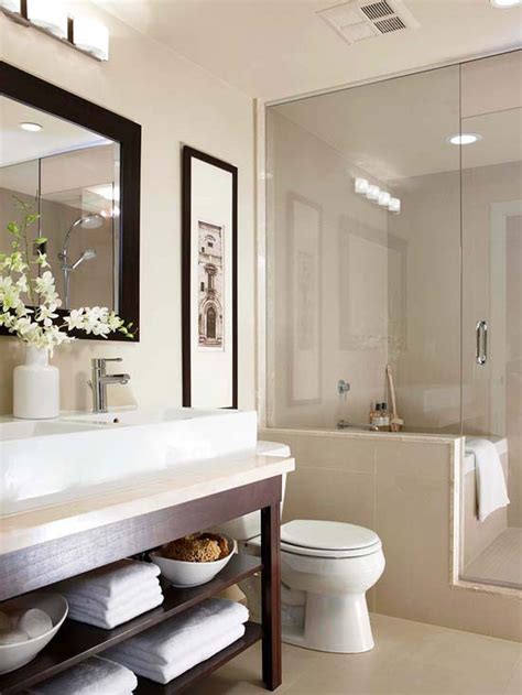 It's tight and there's only just enough room for dressing. Small Bathroom Design Ideas