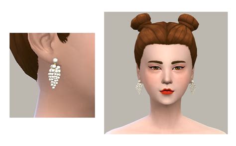 My Sims 4 Blog Pearl Earrings By Anoherm