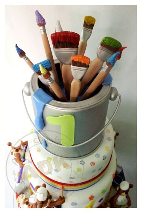 Paintart Themed Cake Artist Cake Painted Cakes Themed Cakes