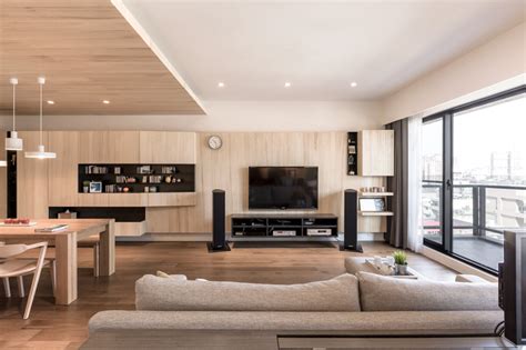 A Modern Apartment Celebrates The Look Of Natural Wood