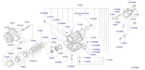 Nissan Frontier Automatic Transmission Torque Converter 31100 43x15