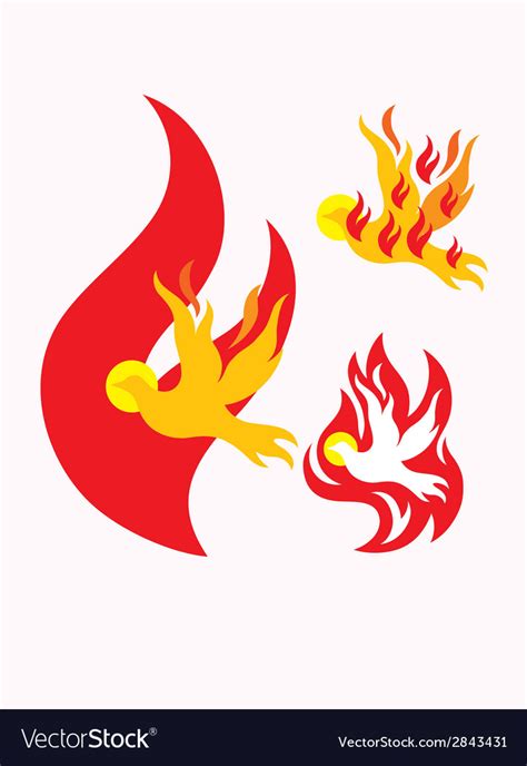 Fire Holy Spirit Royalty Free Vector Image Vectorstock