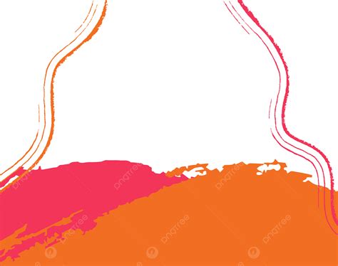 รูปกรอบพื้นผิวแปรงกรันจ์สีส้มและสีแดงสำหรับเทมเพลตโซเชียลมีเดีย Twibbon