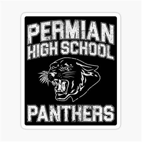 Permian High School Panthers Friday Night Lights Sticker For Sale
