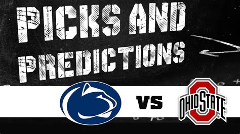 Penn State Vs Ohio State Picks And Predictions Youtube