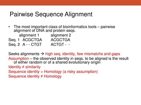 Ppt Pairwise Sequence Alignment Powerpoint Presentation Free