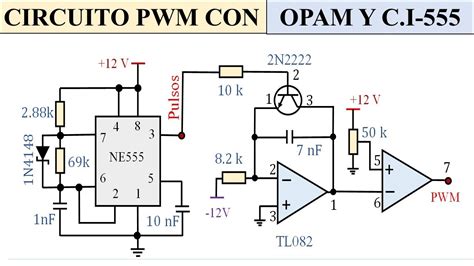 Pwm Con Amplificador Operacional Y Timer 555 Simulación En Multisim