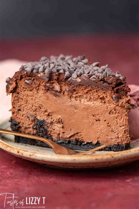 Dark Chocolate Cheesecake Recipe Tastes Of Lizzy T