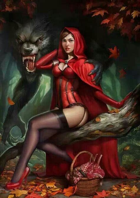 Illustration Women I Wished Were Real Red Riding Hood Red Ridding