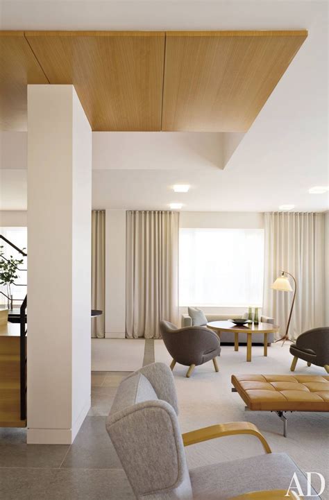 Flush Baseboard Detail Modern Living Room By Shelton Mindel