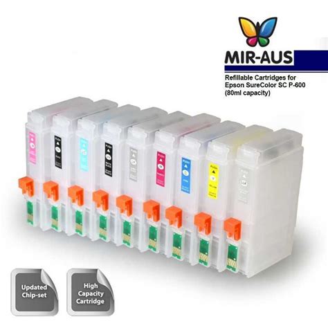 $7.90 inc gst ex tax: Refillable high capacity (180ml) ink cartridge for EPSON ...