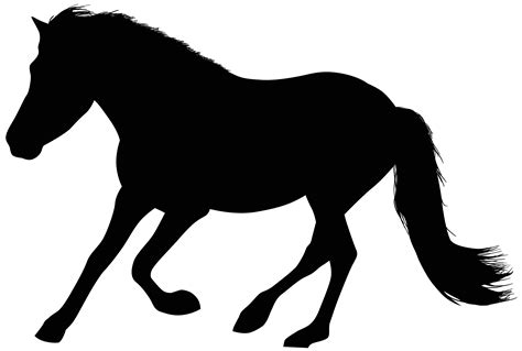 Running Horse Silhouette Tattoo Vector Silhouette Of A Running Horse