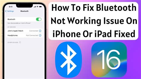 How To Fix Bluetooth Not Working Issue On Iphone Solved Youtube