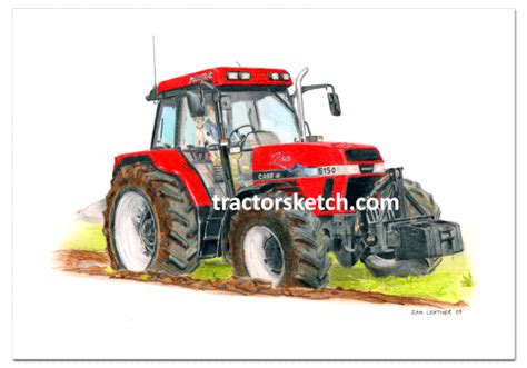Case Tractor Drawing
