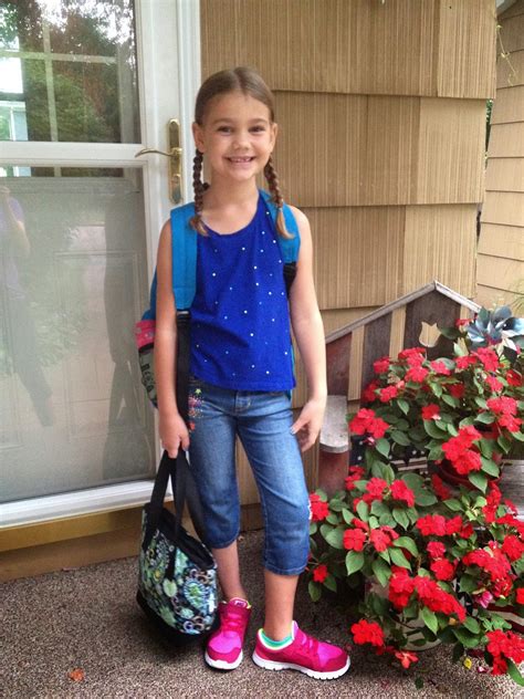 life of the lorenzens first day of 2nd grade