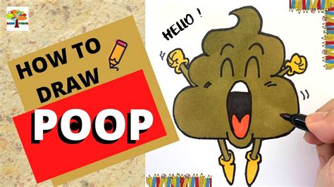 How To Draw Poop Step By Step Drawing Tutorial Youtube