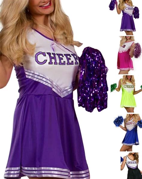 2016 Sexy Cheerleader Dress Costume Group Support Female Cheerleader