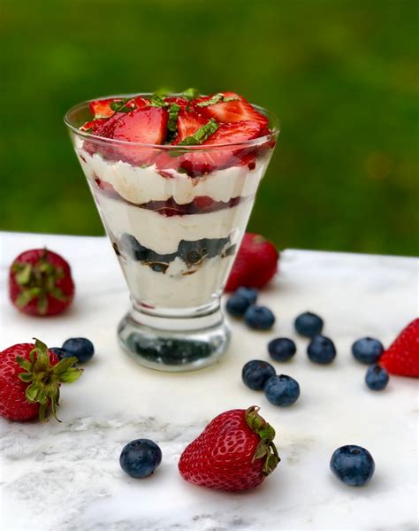 Balsamic Berry Parfait With Whipped Mascarpone Cream Zest For Cooking