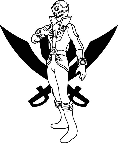 Power Rangers Ninja Steel Pages Coloring Sketch Coloring Page