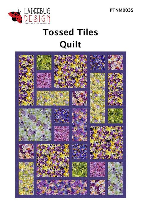 Tossed Tiles Quilt Pattern By Ladeebug Designs Etsy