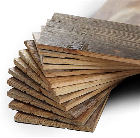 Belleze Solid Pine Barn Wood Diy Wall Panels Easy Peel
