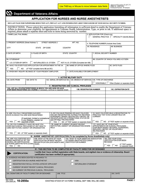 Va Form 1028a 2006 Fill Out And Sign Online Dochub