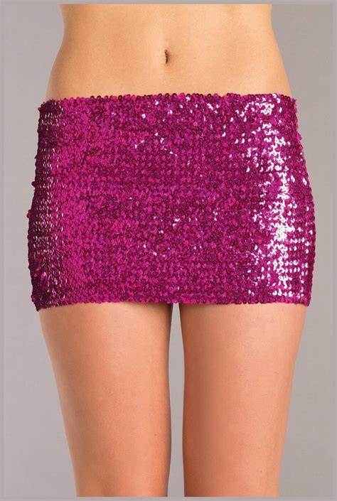 Sequin Skirt Hot Pink
