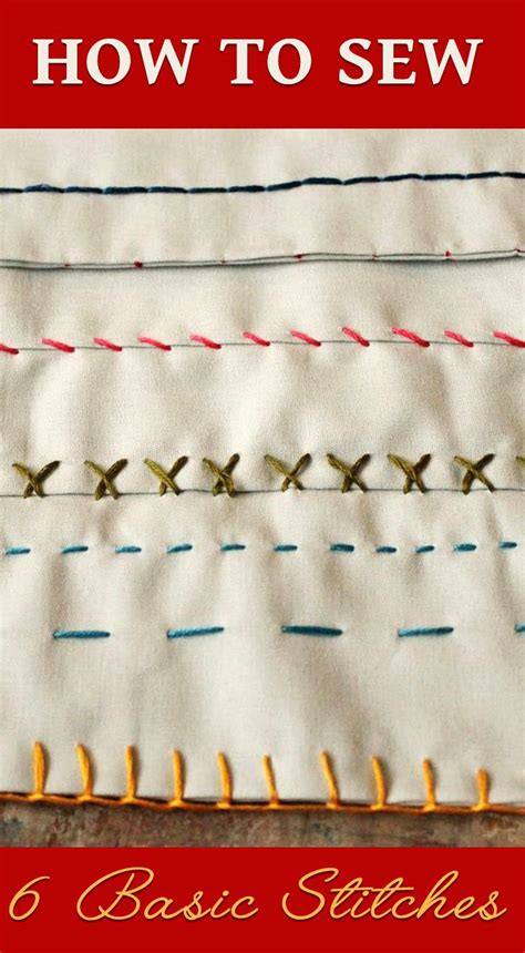 He holds two master’s degr. How to Sew: 6 basic hand stitches | Sewing basics, Hand