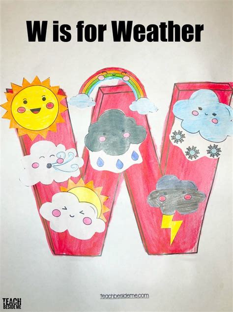Letter Of The Week Preschool Letter W Activities Weather Activities