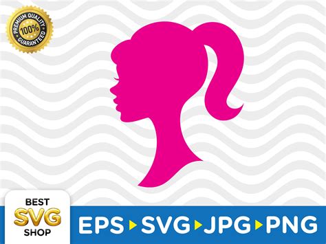 Barbie Silhouette Svg File Png File  Dxf Instant Etsy