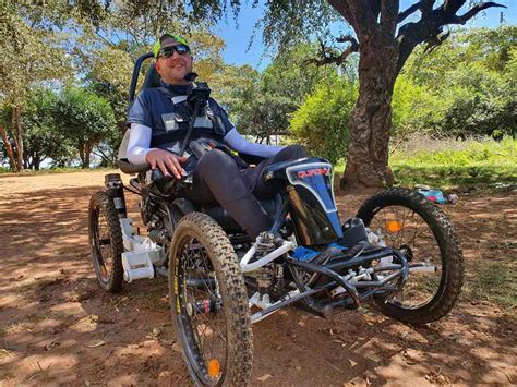 Quadriplegic Man Cycles 250 Miles Across Kenya Steering With His Chin