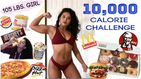 10000 Calorie Challenge By 105 Lbs Girl Girl Vs Food Epic Cheat