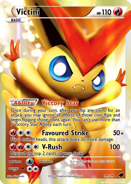 Victini vmax 22 battle styles. SR Victini by aschefield101 | Pokemon cards, Pokemon, Cards