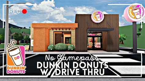 Building A Dunkin Donuts With The New Update Bloxburg Build And Tour