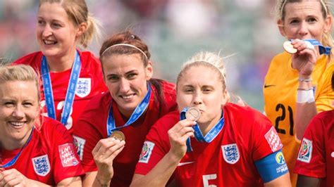 Womens World Cup 2015 England Collect Their Bronze Medals Bbc Sport