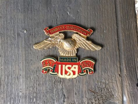 2pcs metal rear fender emblem badge for harley davidson sportster 48 883 1200 xl. Harley Davidson Eagle metal emblem 1990 USA - Vintage Man ...
