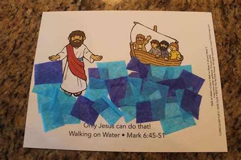 Sample Walk On Water 3 5s Week 3 Bible Story Crafts Toddler