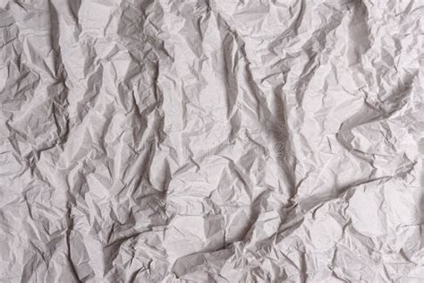 Crumpled Gray Paper Texture Wrinkled Paper Background With Cracks And