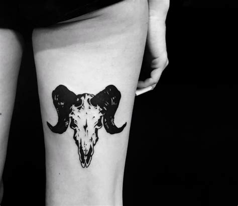 Ram Skull Tattoo By Roy Tsour Photo 30252