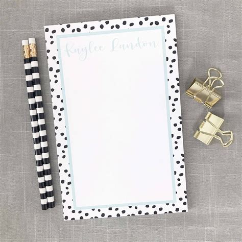 Personalized Notepad Custom Notepad Monogram Notepad To Do List