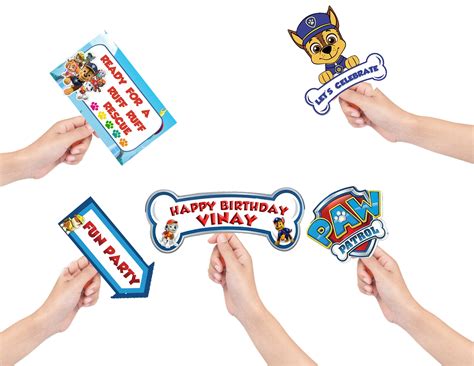 Buy Paw Patrol Theme Party Photo Booth Props Party Supplies