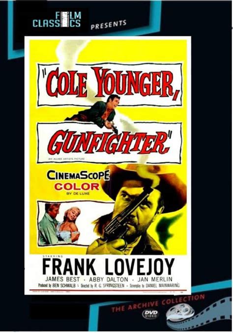Cole Younger Gunfighter Frank Lovejoy Dvd Film Classics