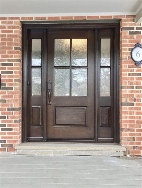 Side Light Entry Doors Amberwood Doors Inc Fiberglass Exterior
