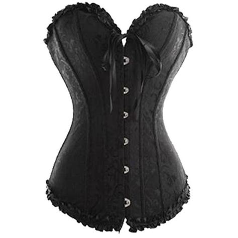 Sexy Women Steampunk Clothing Gothic Plus Size Corsets Lace Up Steel