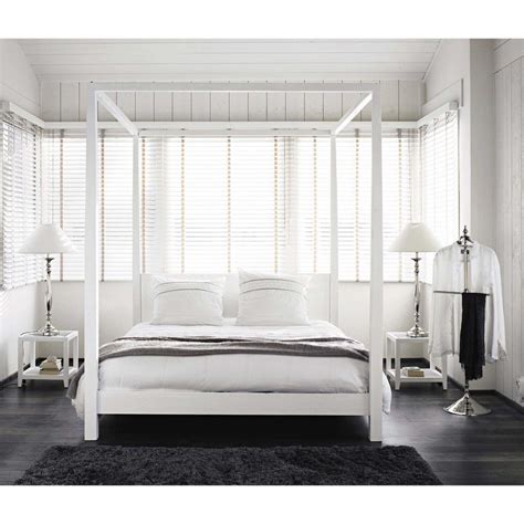 Un letto perfetto per noi di non ditelo all'architetto che amiamo trasformare, interpretare…cambiare! Letto a baldacchino 160 x 200 bianco sporco in pino ...
