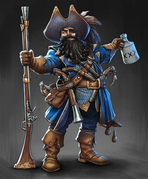 Conceptart Diseño Personajes Piratas Juan Muñoz Ilustracion