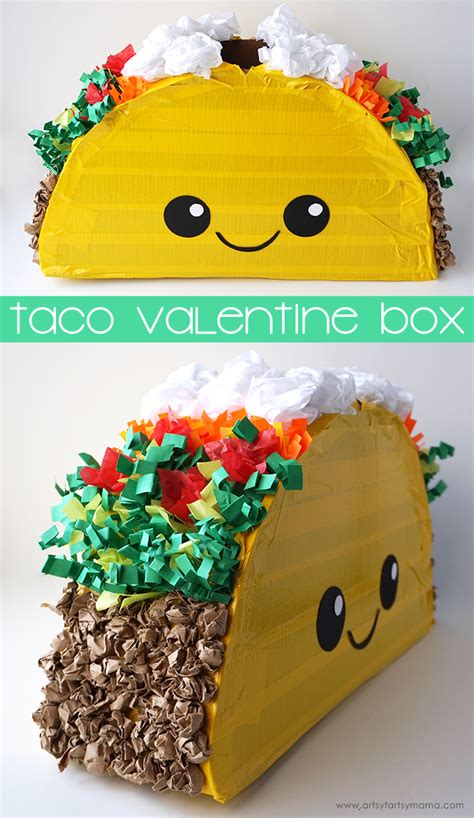 Taco Valentine Card Box Artsy Fartsy Mama