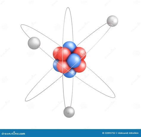 Atom Model Stock Illustration Illustration Of Atom Nuclear 32893752