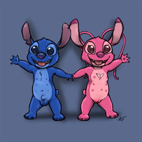 rule 34 2016 alien angel lilo and stitch armpits balls breasts disney duo experiment